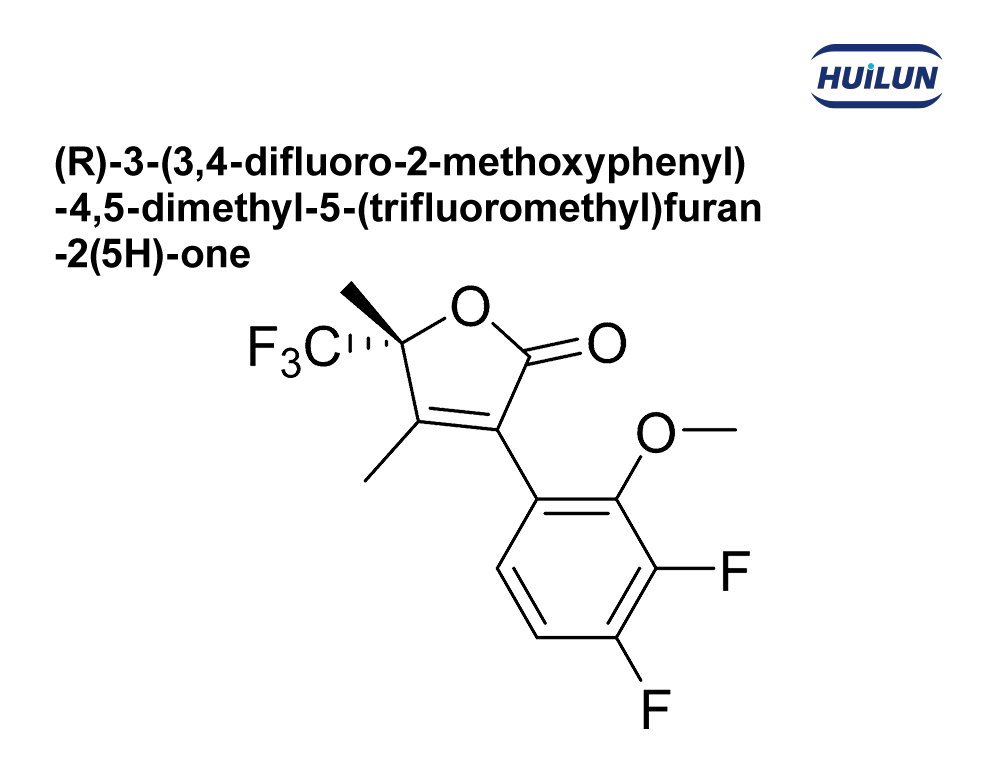 (R)-3-(3,4-difluoro-2-methoxyphenyl)-4,5-dimethyl-5-(trifluoromethyl)furan-2(5H)-one CAS: 2875066-35-4